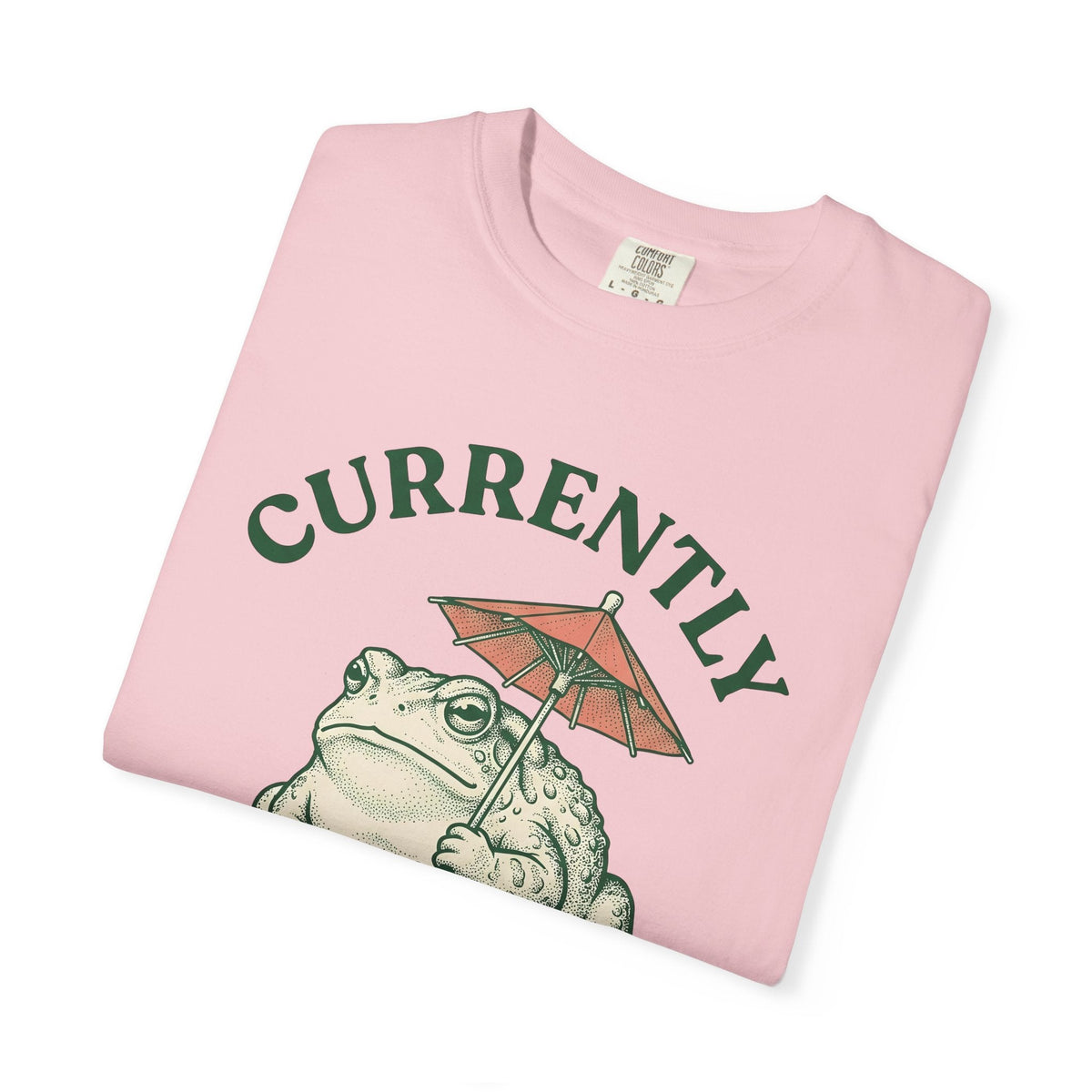 Frog Umbrella Retro T-Shirt – Funny Rainy Day Toad, Unisex product image 11