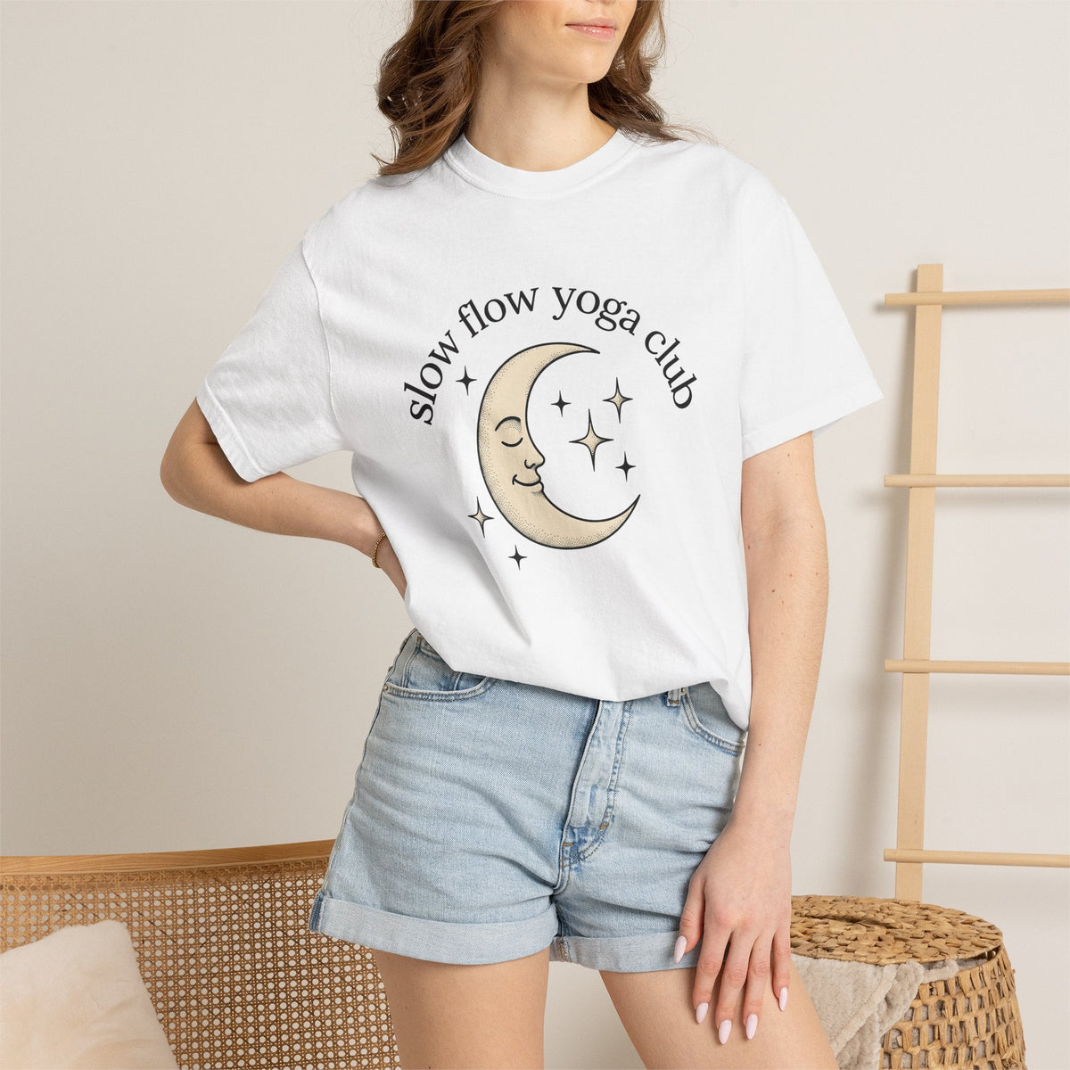 Crescent Moon Shirt Yoga Mindfulness Unisex Gift Hippie Tee product image 6