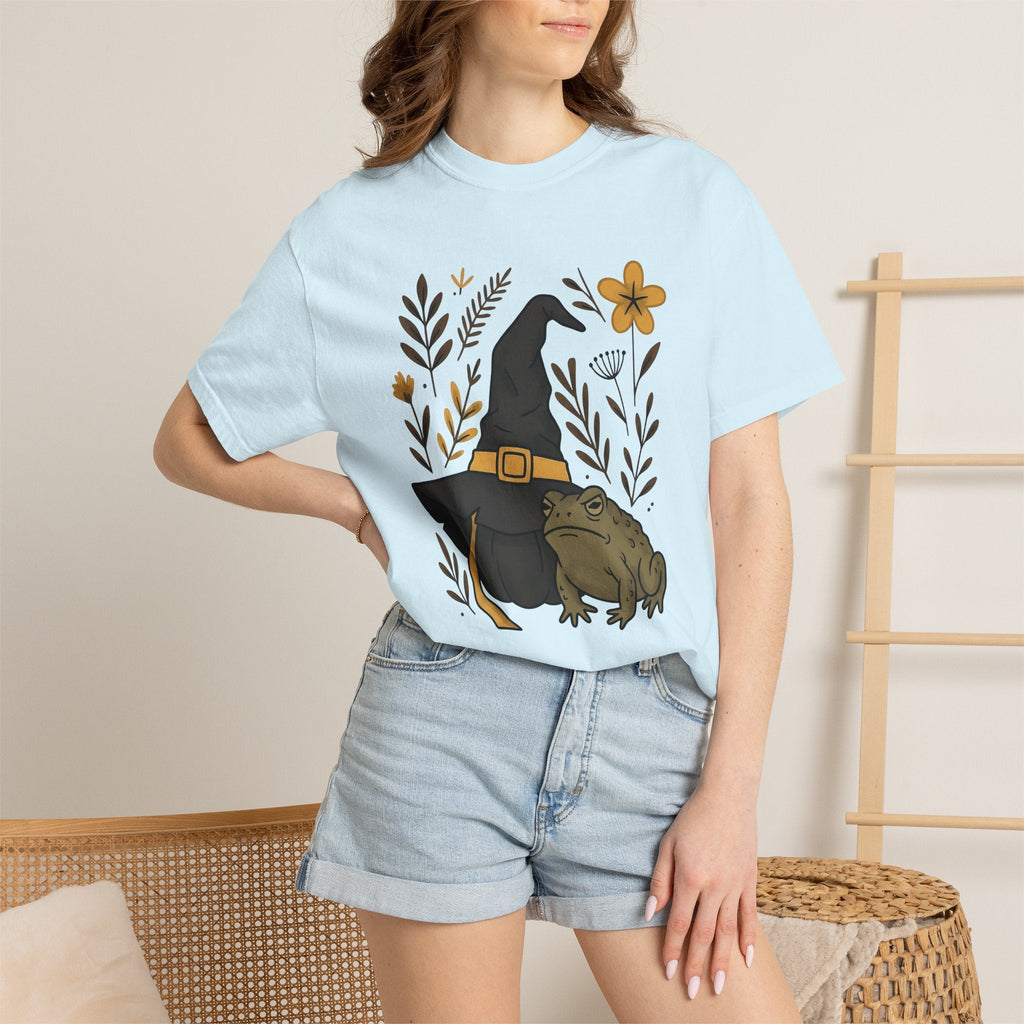 Toad Witch Hat Shirt Halloween Witch Unisex Gift Bohemian Tee Witch Hat T-Shirt