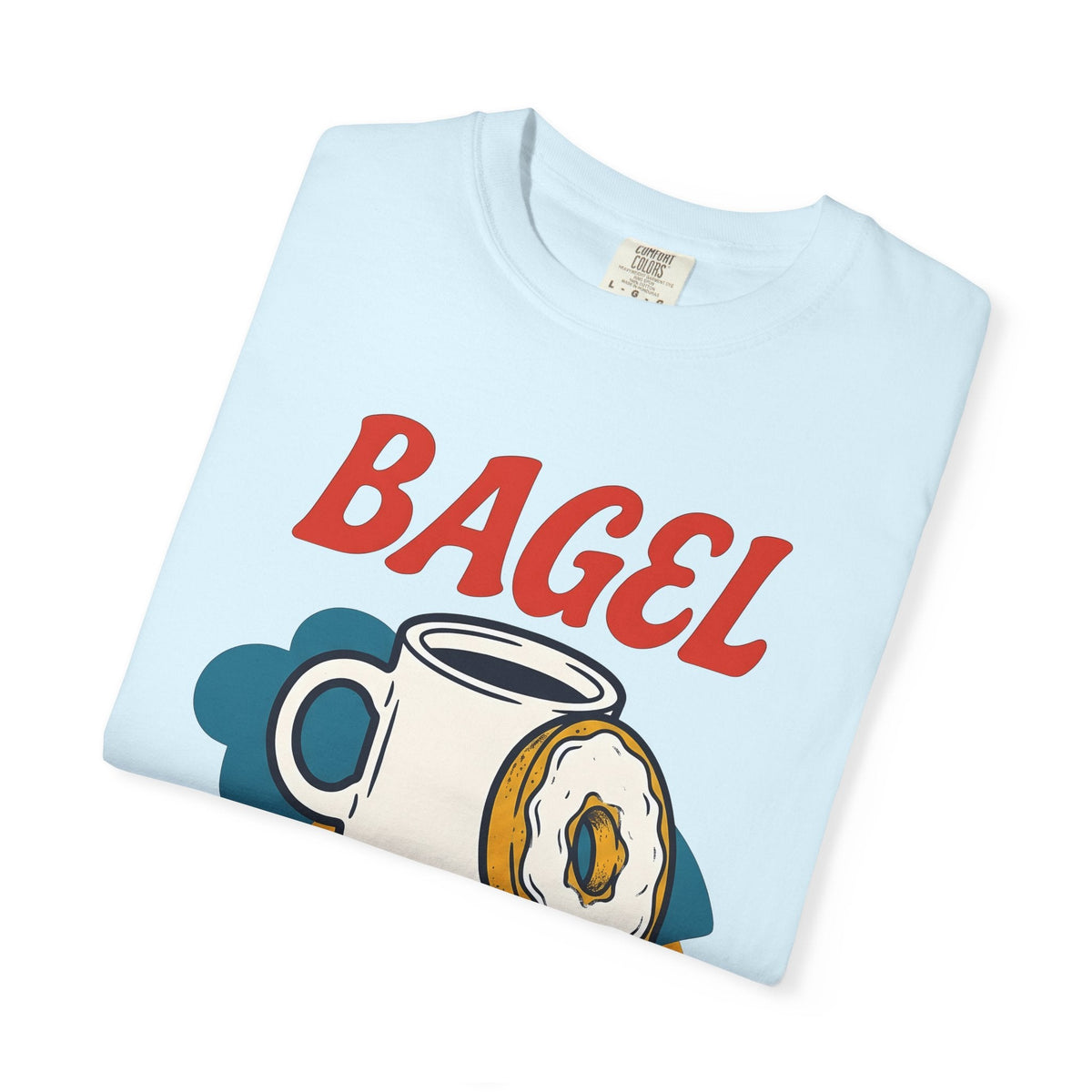 Espresso Mug Bagel Shirt Coffee Food Unisex Gift Hand Drawn Tee Bagel T-Shirt