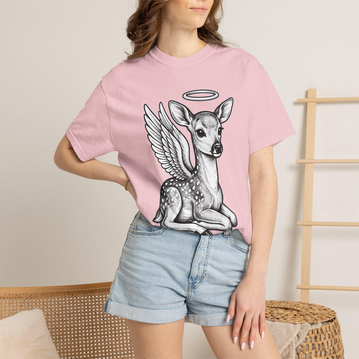 Mythical Doe Shirt Cute Wildlife Unisex Gift Cartoon Tee product image 12