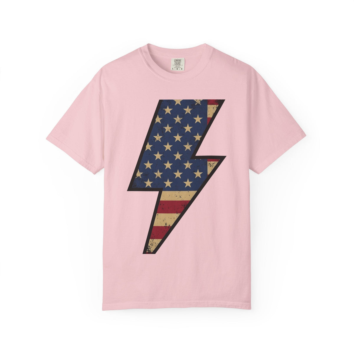 Lightning Strike Shirt America Freedom Unisex Gift Line Art product image 3