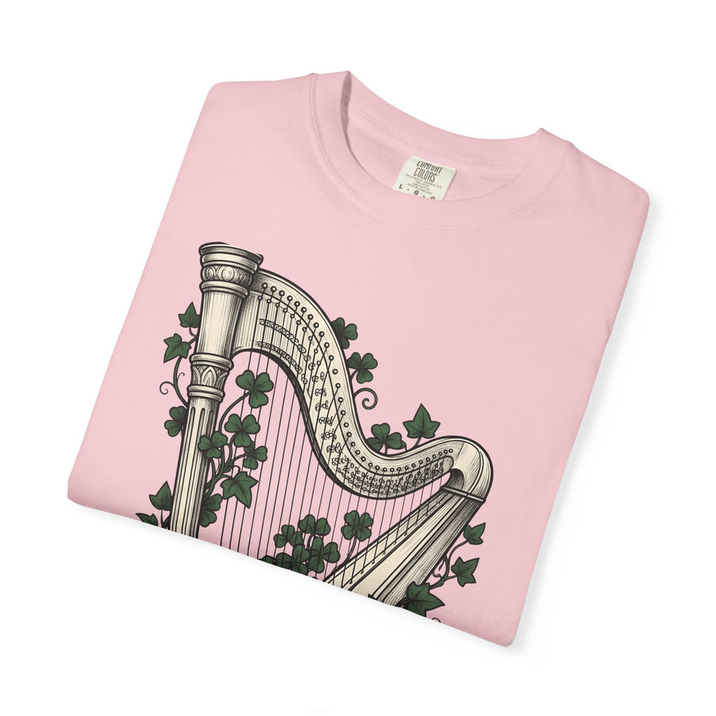 Harp Shamrock Shirt St Patrick's Day Emerald Isle Unisex product image 11