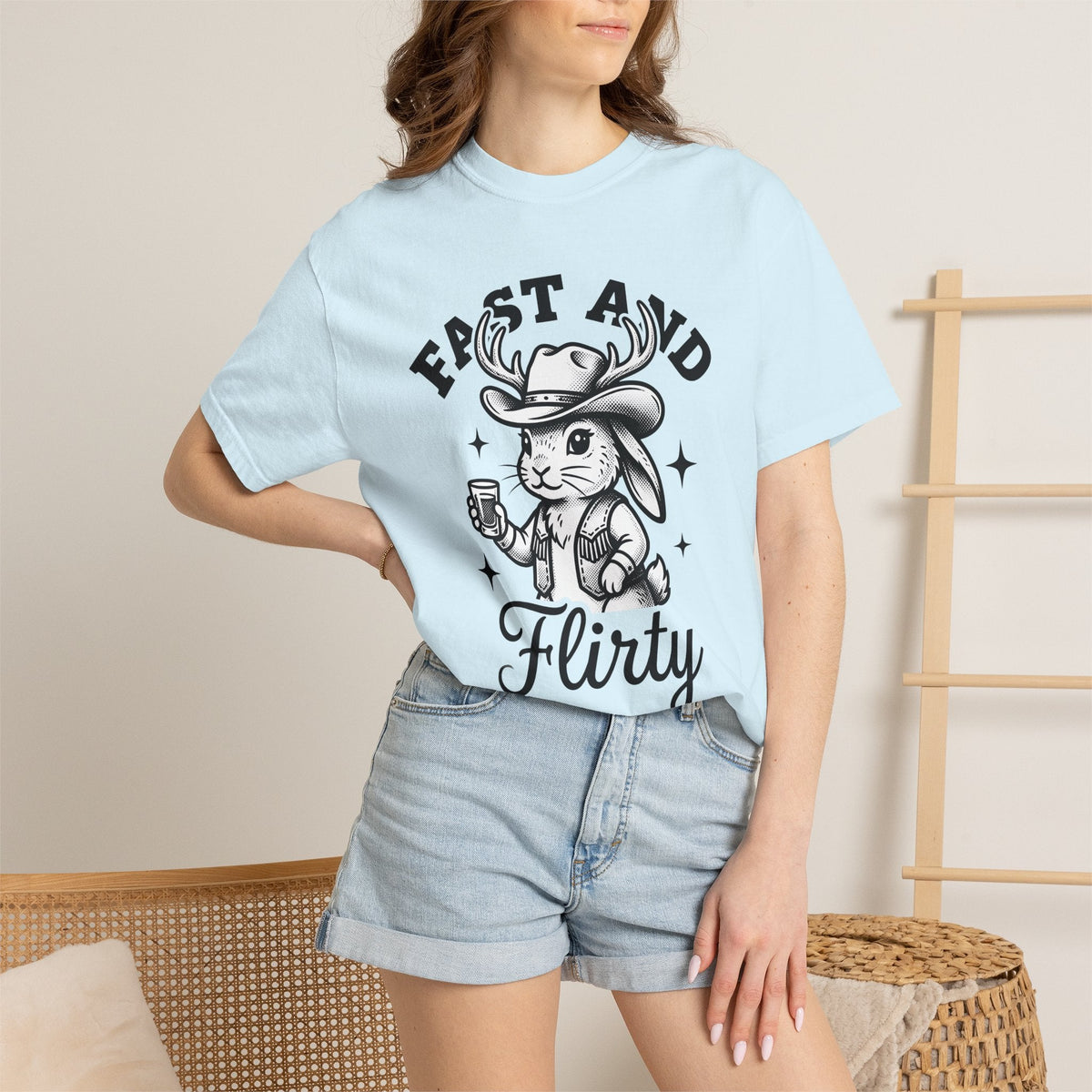 Antler Cowboy Shirt Cowgirl Creatures Gift for Women Rustic product image 9