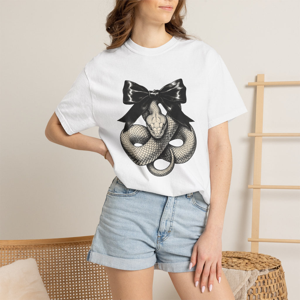 Serpent Bow Shirt Boho Chic Occult Unisex Gift Dark Tee product image 6
