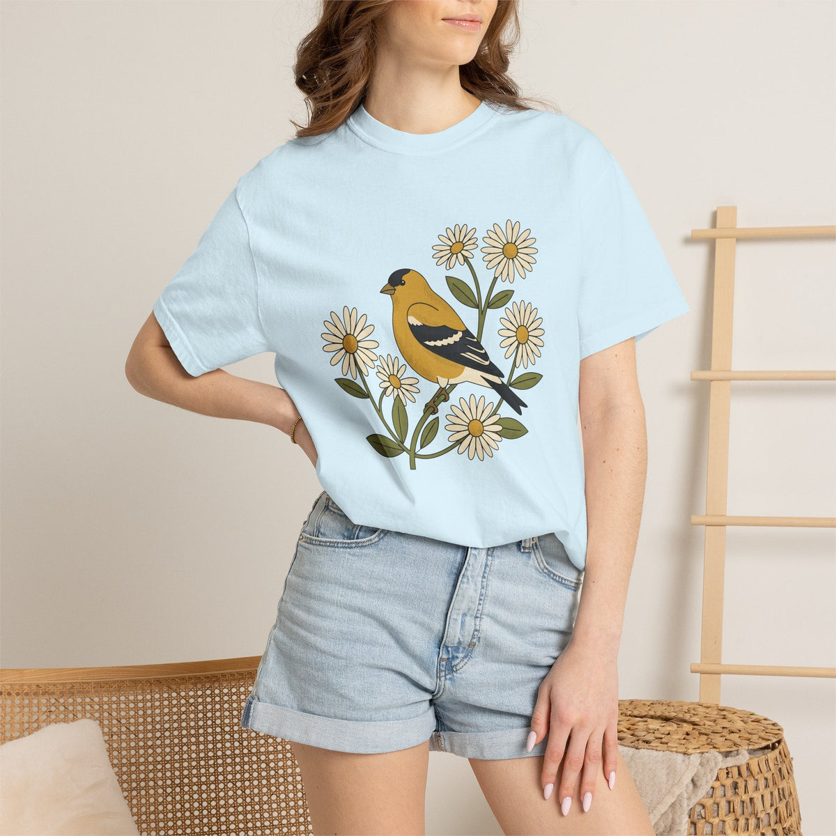 Goldfinch Bird Shirt Animals & Flowers Outdoors Unisex Gift product image 9