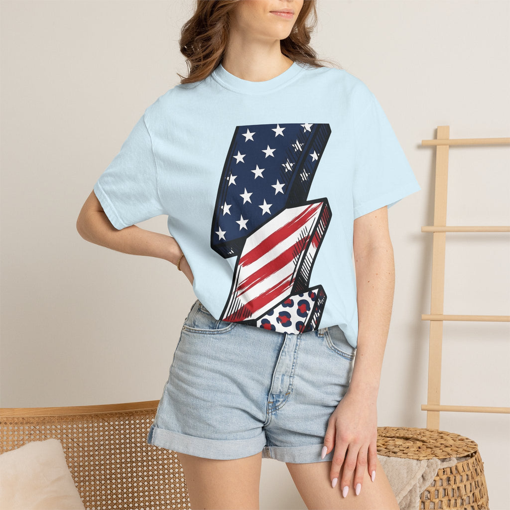 American Lightning Bolt Shirt 4th Of July Independence product image 9