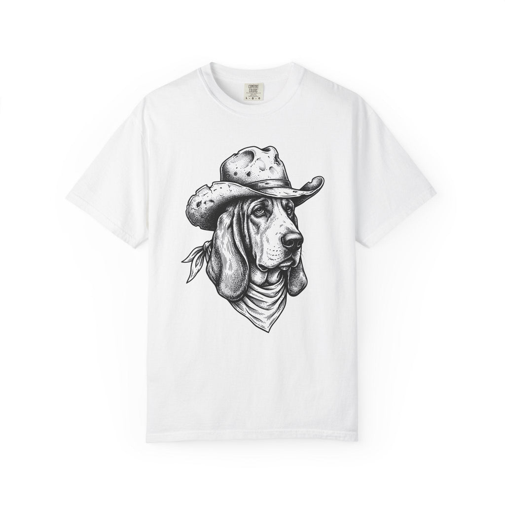 Basset Hound Western Shirt Dog Cowboys Unisex Gift Sketch product image 1