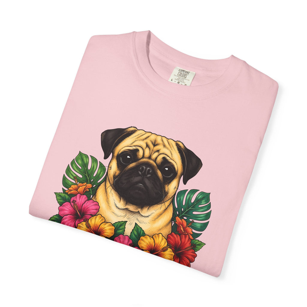 Pug Shirt Dog Botanicals Gift Women Sketch Tee Mops T-Shirt product image 11