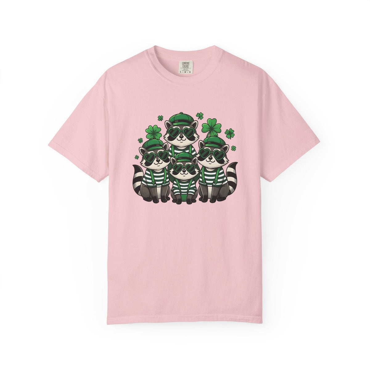 Raccoon Group Shirt St Patrick's Day Animal Unisex Gift product image 3