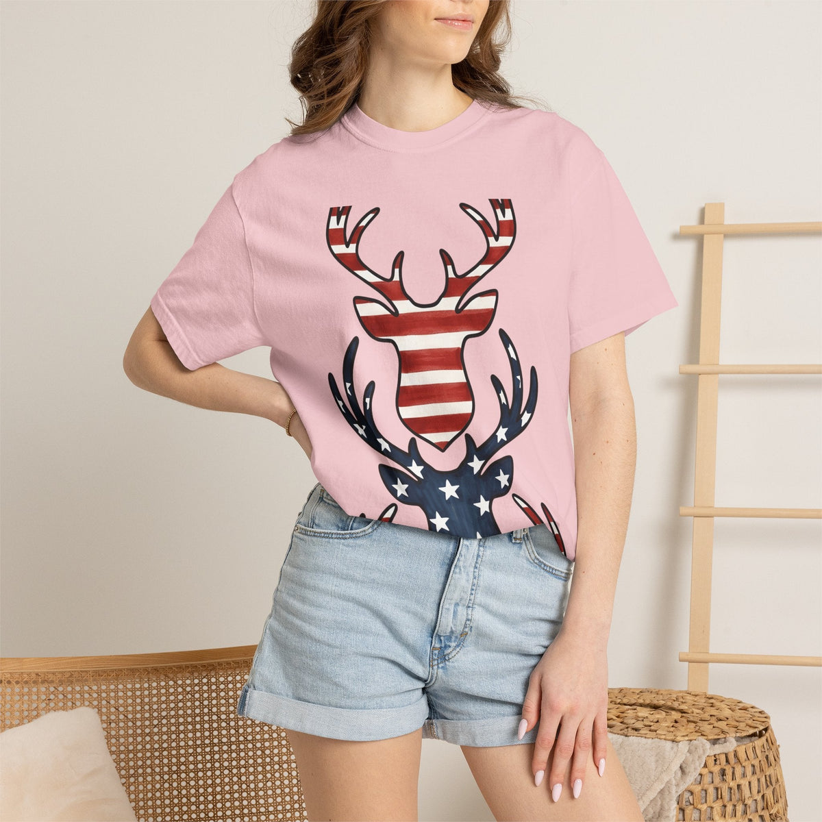 Buck Antlers Retro T-Shirt – Hunting Season Deer Outdoors product image 12