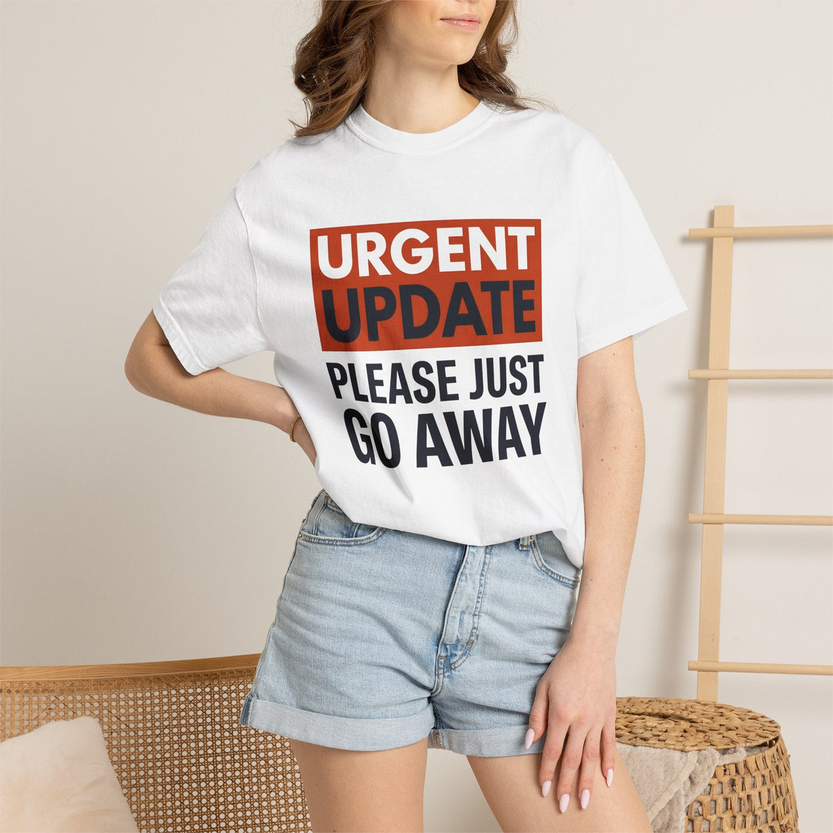 Bold Type Graphic Shirt Funny Desk Unisex Gift Humorous Tee product image 6