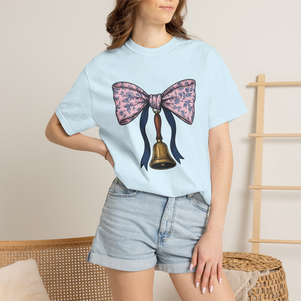 School Bell Antique T-Shirt – Vintage Teacher Pencil product image 9