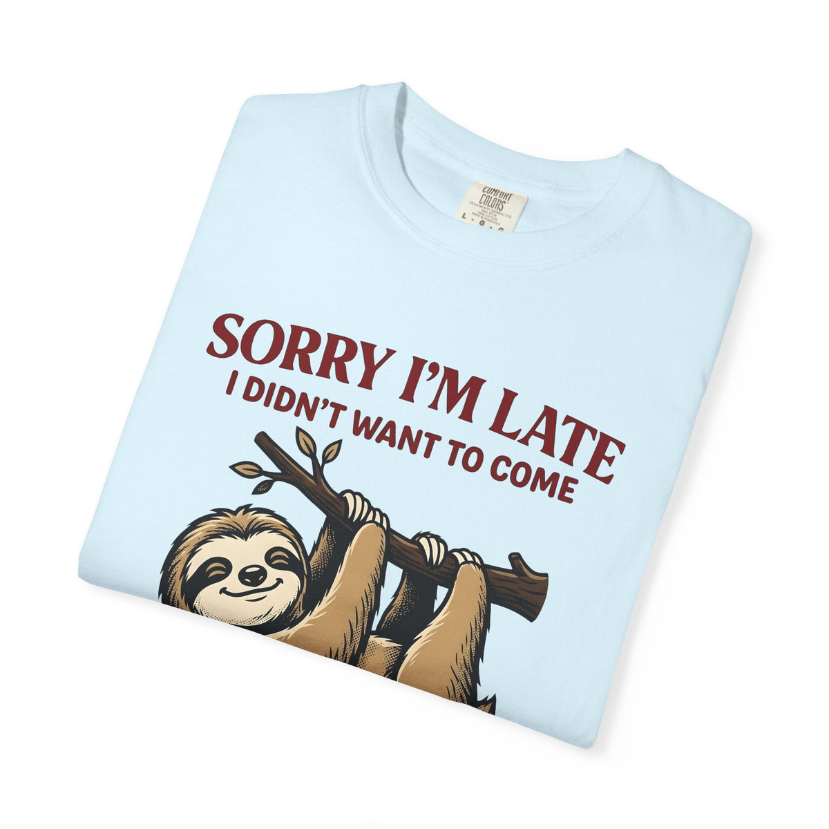 Sloth Branch Shirt Comedy Unisex Gift Doodle Tee T-Shirt Fan product image 8