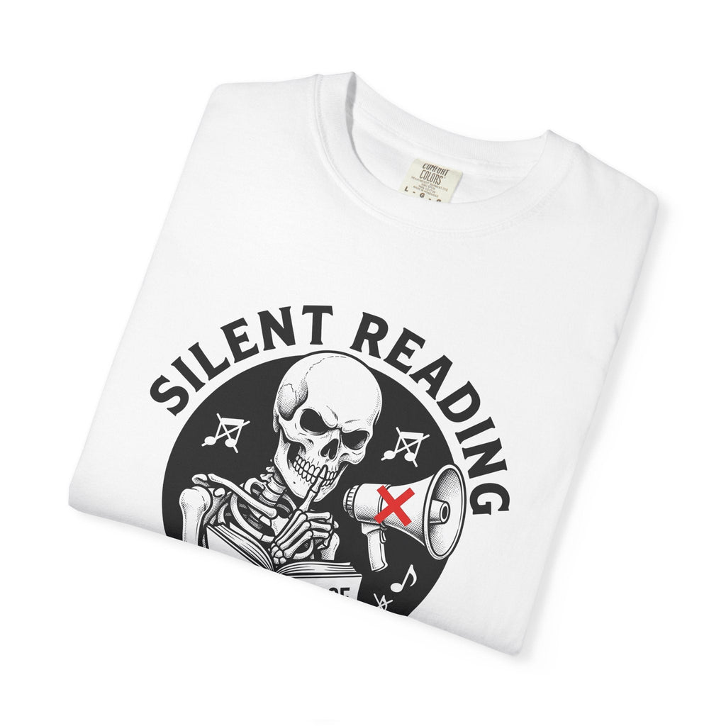 Skull Reading Book Ink T-Shirt – Dark Bookish Teacher product image 5
