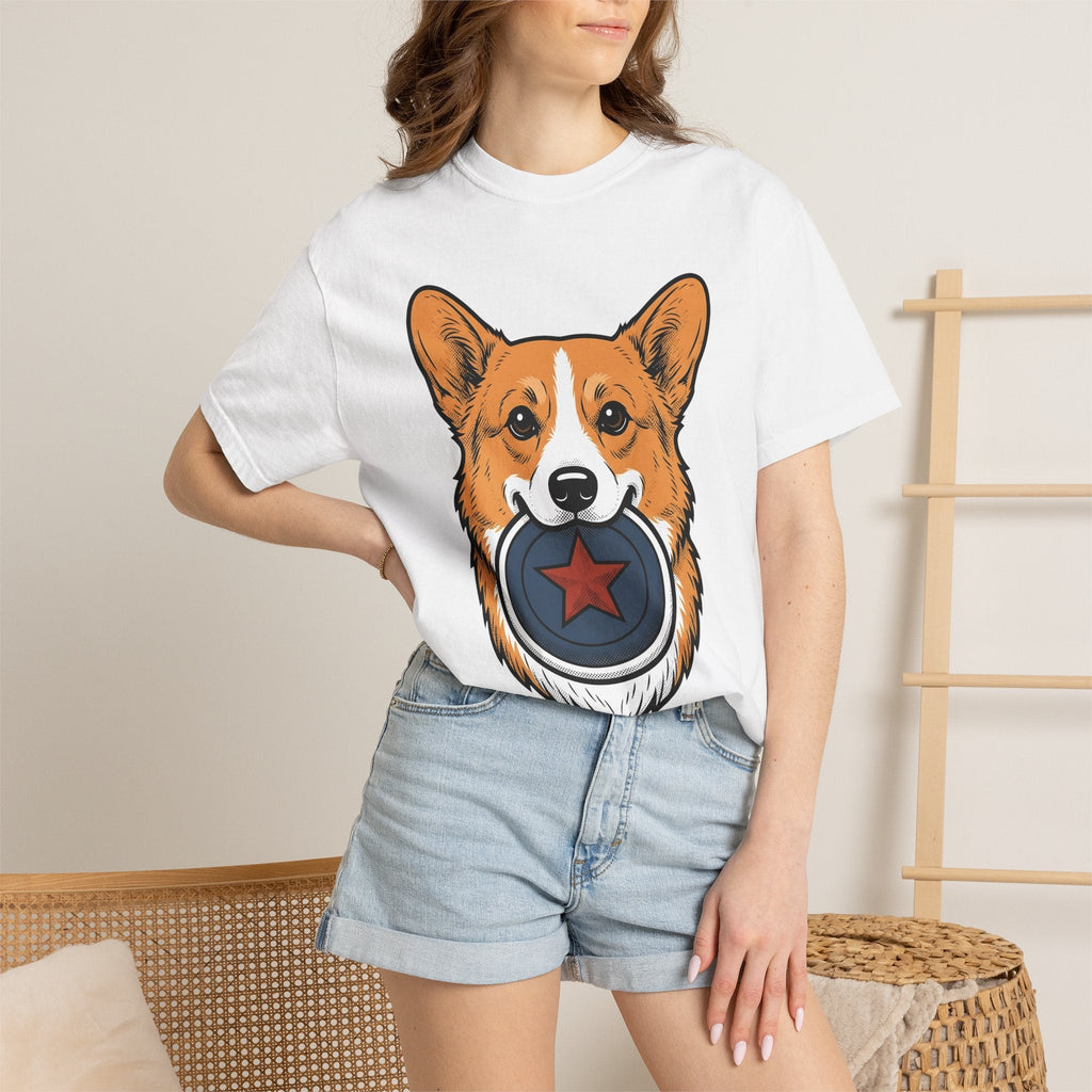 Corgi Puppy Star T-Shirt – Patriotic 4th of July Dog Lover product image 6