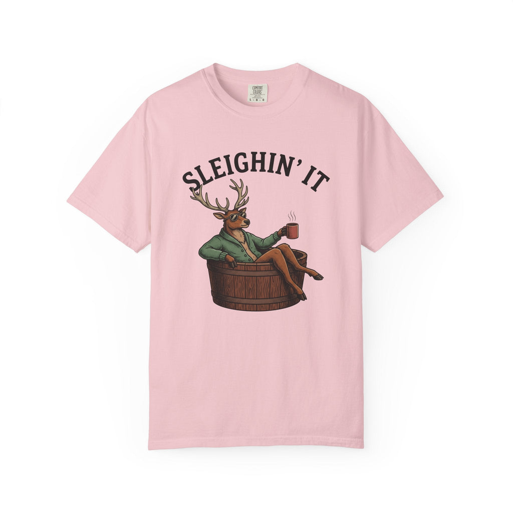 Stag Hot Tub Retro T-Shirt – Funny Christmas Deer Vacation product image 3