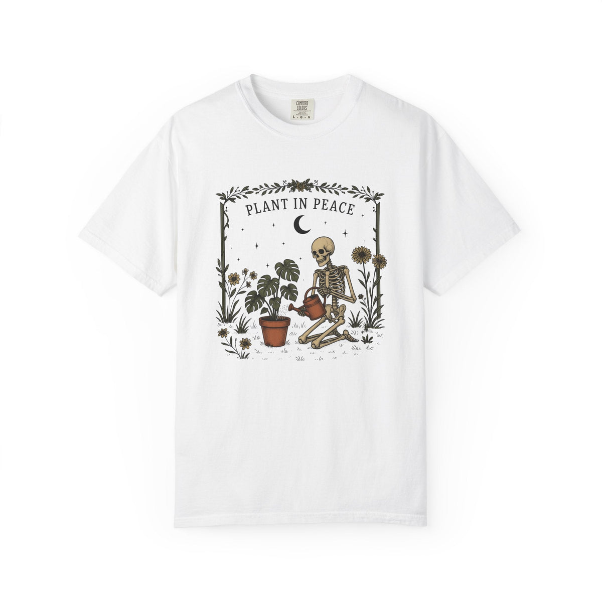 Skeleton Gardening Shirt Halloween Plant Unisex Gift Boho product image 1
