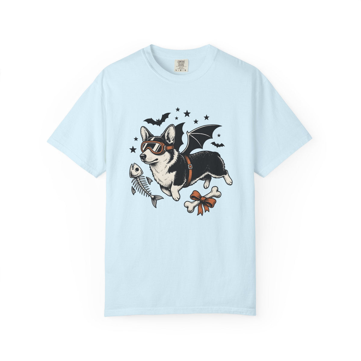 Corgi Bat Wings Shirt Halloween Animal Unisex Gift Neo product image 2