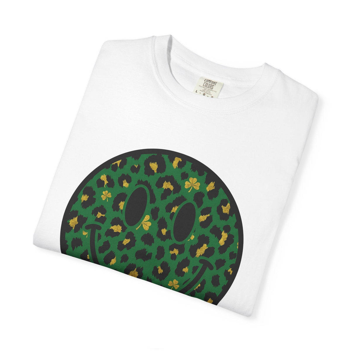 Smiley Face Shirt St Patrick's Day Animal Print Unisex Gift product image 5