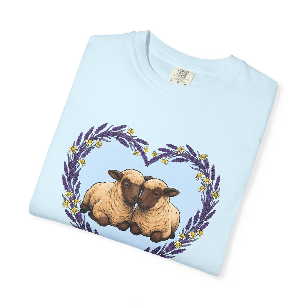 Sheep Couple Shirt Cute Pet Unisex Gift Sketch Tee Ewe product image 8