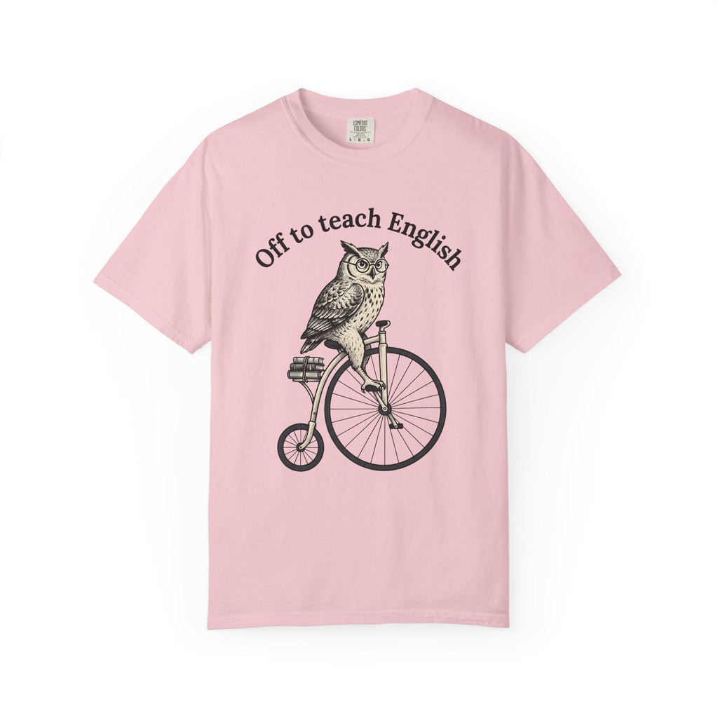 Owl Cycling Shirt Teachers Schooling Unisex Gift Antique product image 3