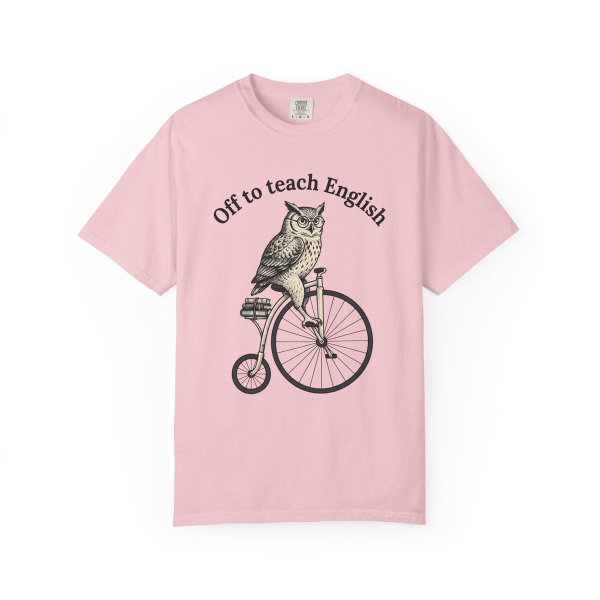 Owl Cycling Shirt Teachers Schooling Unisex Gift Antique product image 3