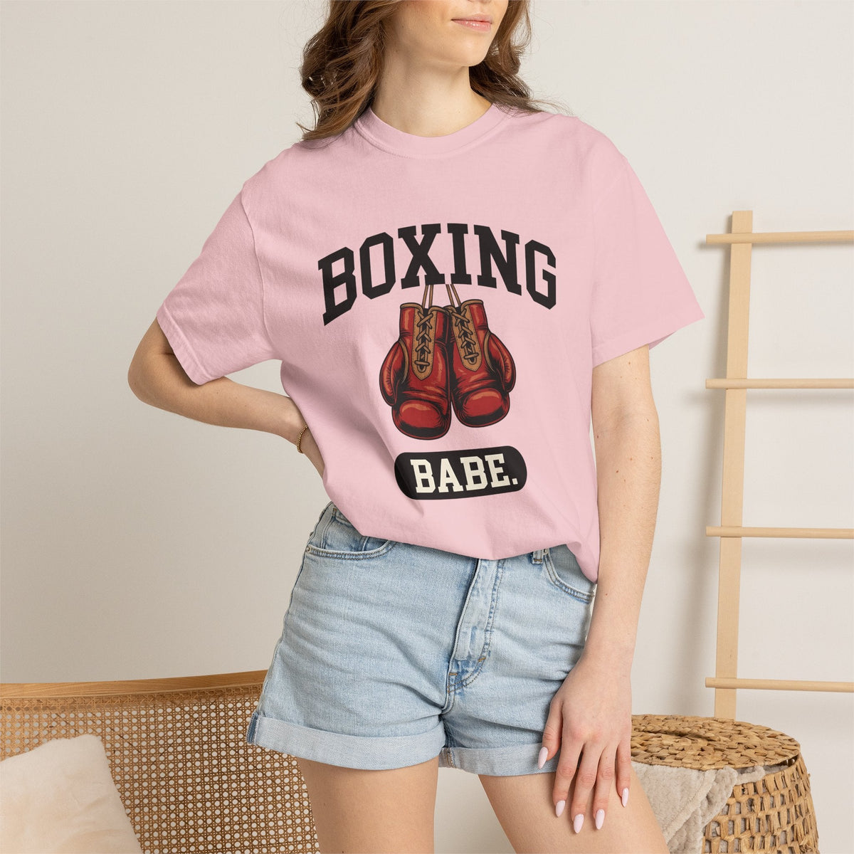 Boxing Gloves Shirt Boxing Fitness Unisex Gift Bold Graphic Tee Punching Bag