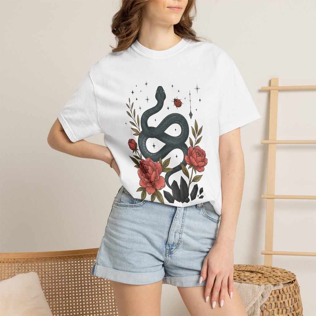Serpent Bloom Shirt Boho Chic Esoteric Unisex Gift product image 6