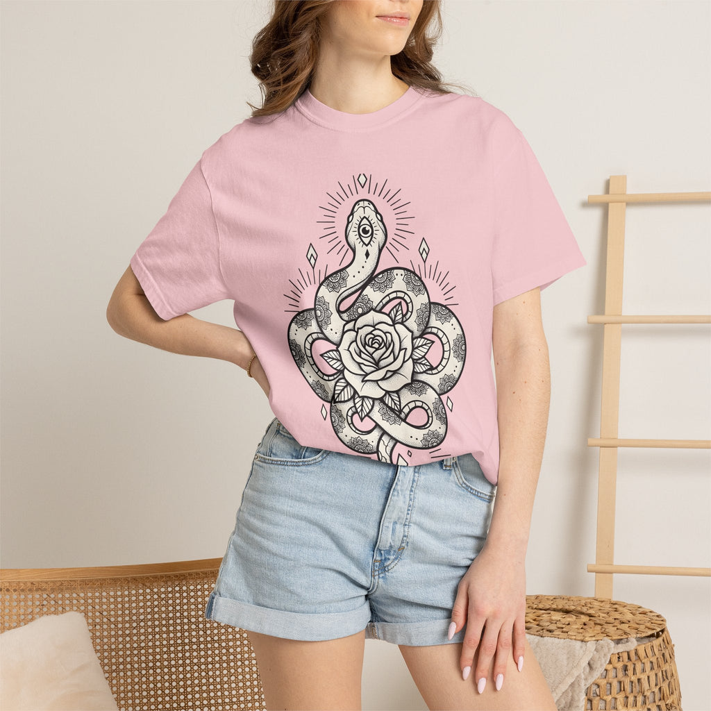 Serpent Flower Shirt Boho Chic Magic Unisex Gift Ink Tee product image 12