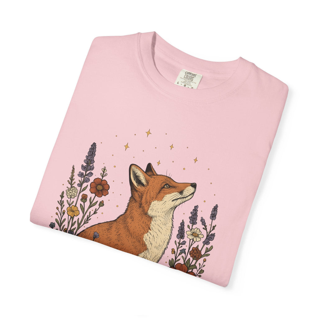 Fox Blossom Shirt Animals & Flowers Trees Unisex Gift Folk product image 11