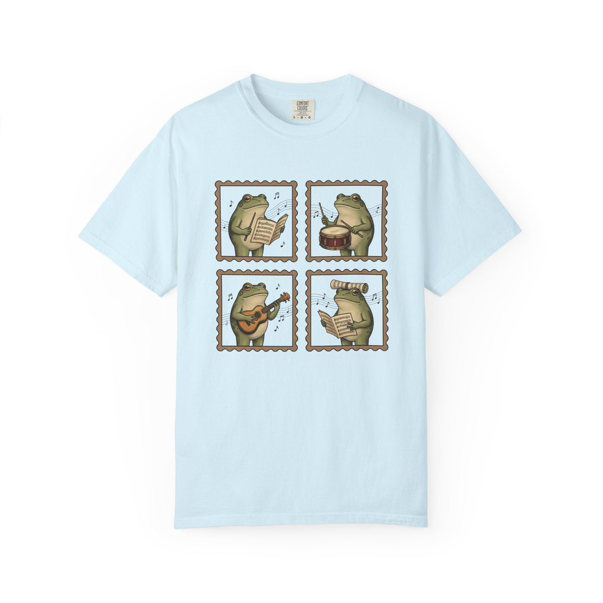 Frog Players Shirt Music Critters Unisex Gift Sketch Tee product image 2