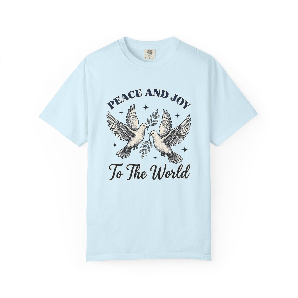 Dove Pair Shirt Christmas Peace Unisex Gift Vintage Tee product image 2