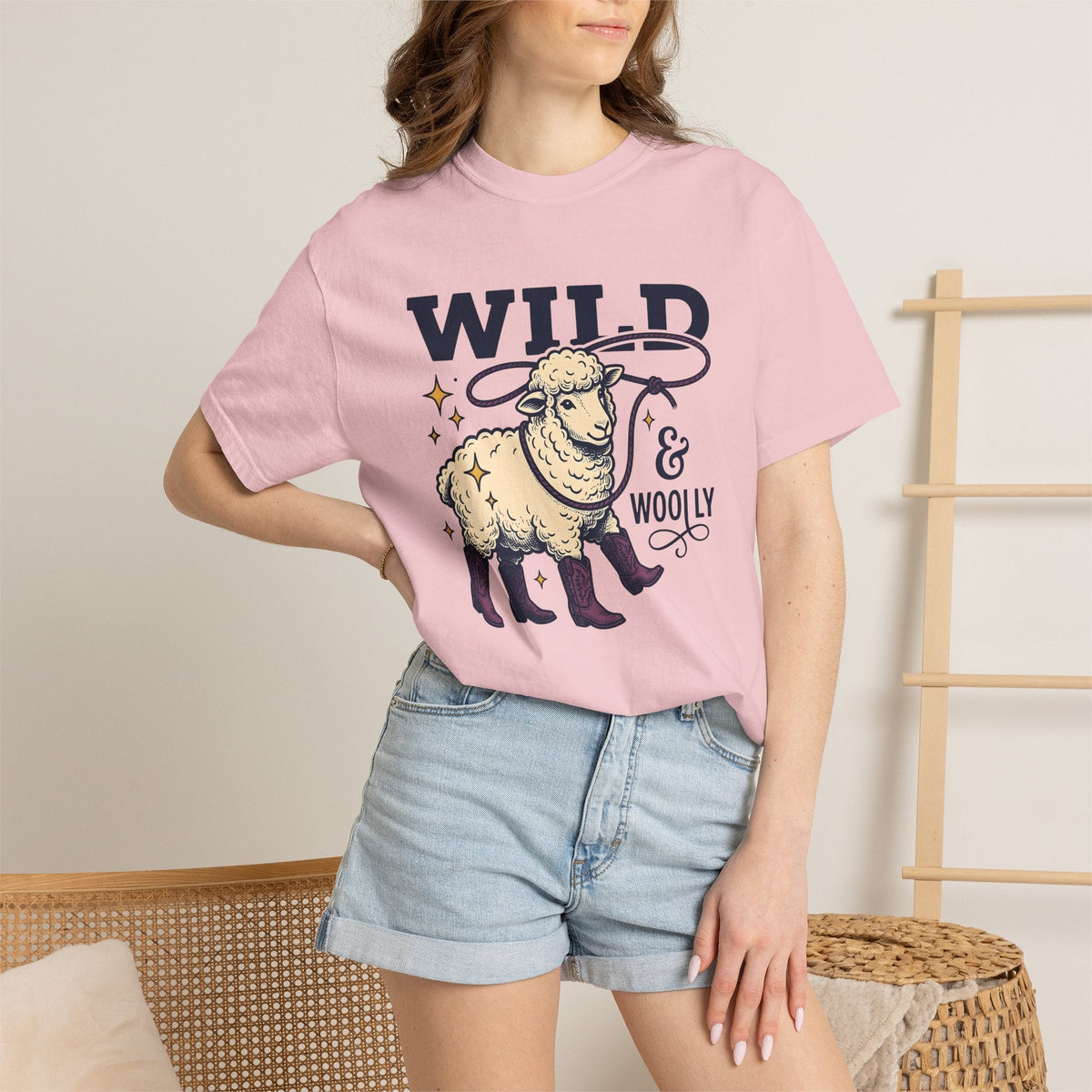 Lamb Cowboy Boot Shirt Cowgirl Ranch Gift Women Nostalgic product image 12