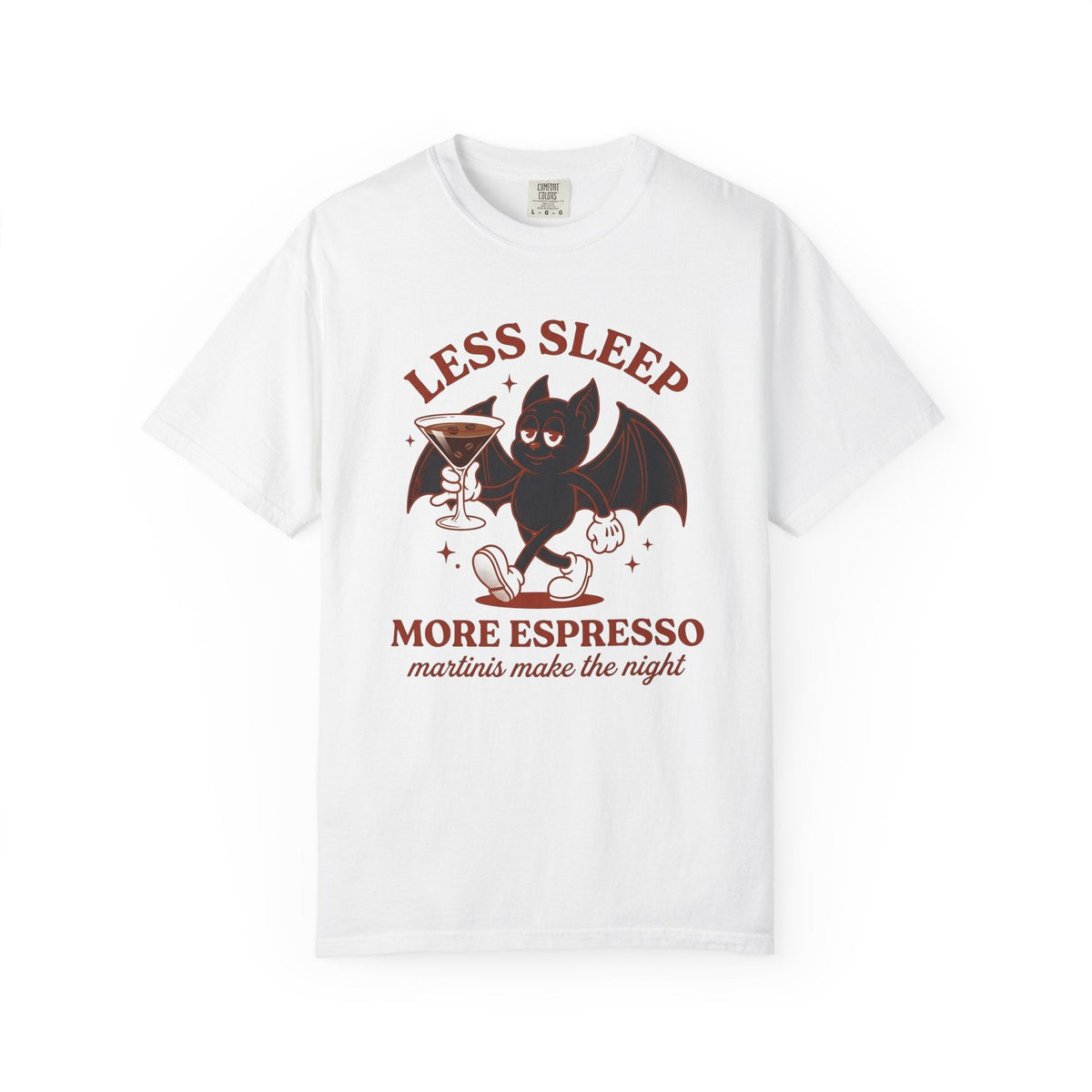 Bat Drink Shirt Coffee Joke Unisex Gift Vintage Tee product image 1
