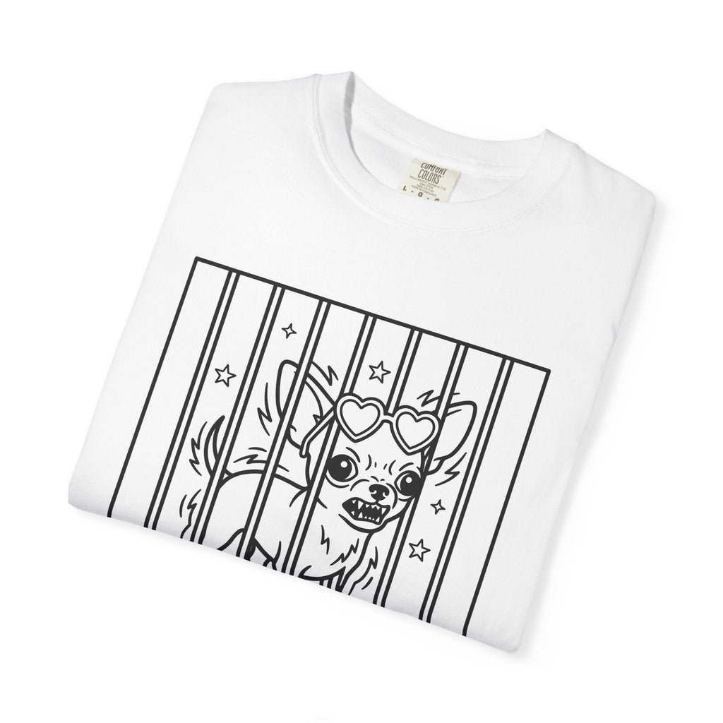 Chihuahua Heart Sunglasses Cartoon T-Shirt – Funny Puppy product image 5