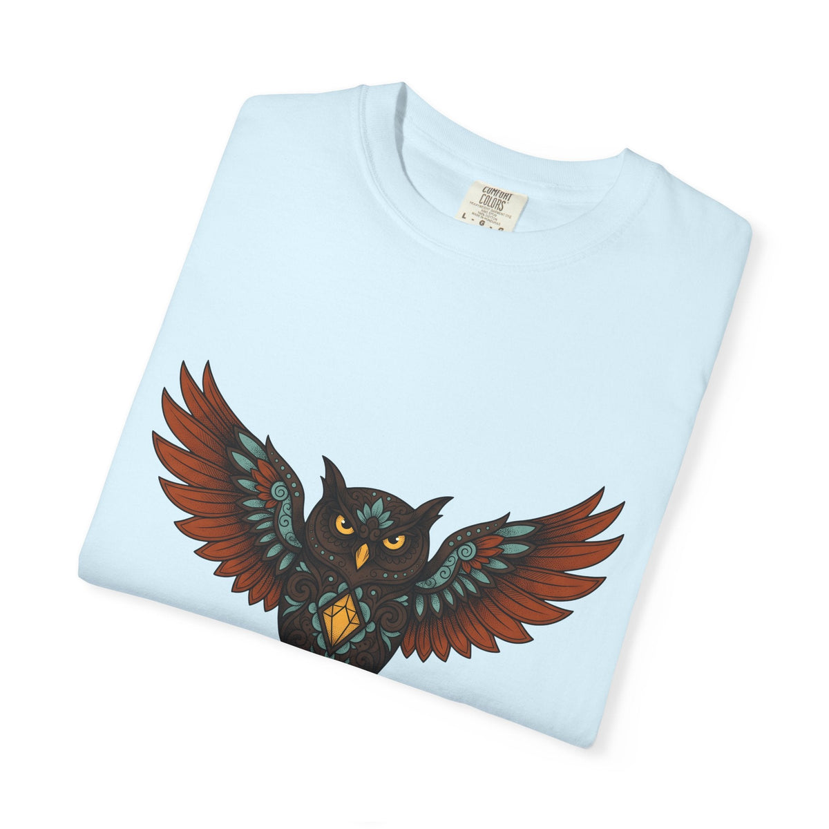 Owl Illustration Shirt Boho Chic Wildlife Unisex Gift product image 8