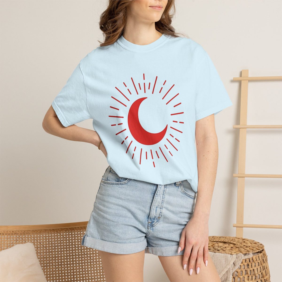 Crescent Moon Shirt Valentine's Day Astrology Unisex Gift product image 9
