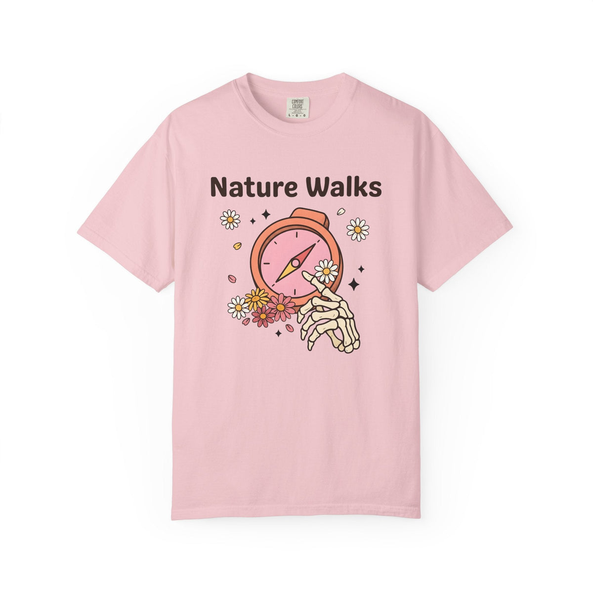 Compass Skeleton Hand Shirt Hiking Floral Unisex Gift product image 3