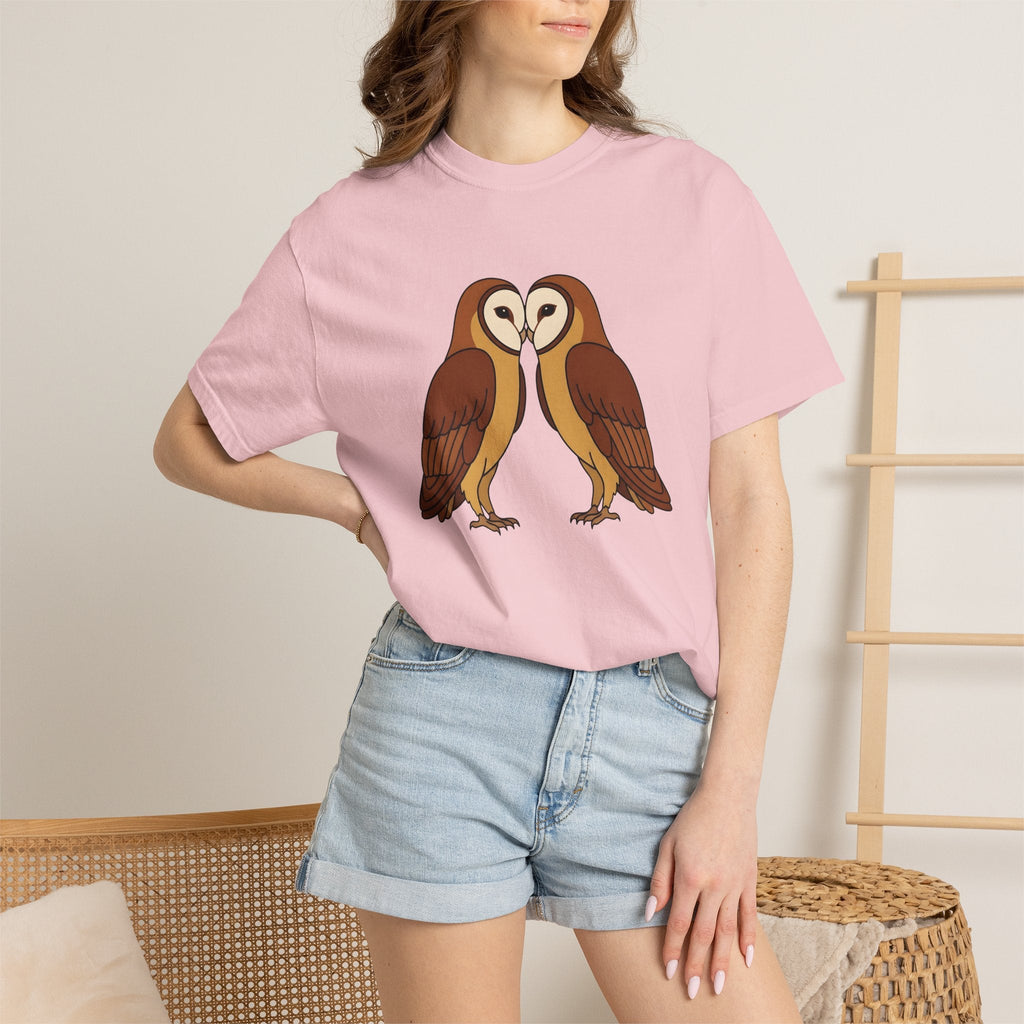 Barn Owl Pair Shirt Valentines Day Animal Unisex Gift product image 12