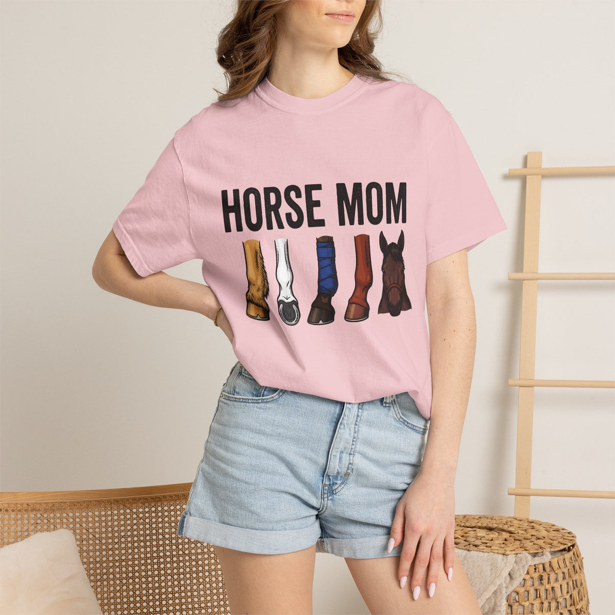 Horse Graphic Shirt Mom Equestrian Gift for Women Cartoon product image 12