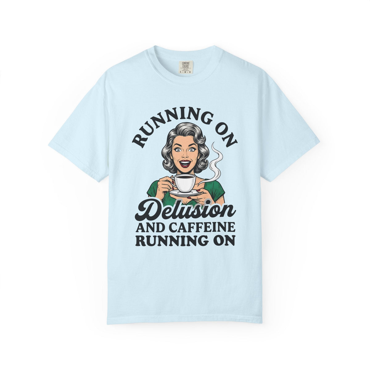 Vintage Woman Coffee Comic T-Shirt – Retro Caffeine Humor product image 2