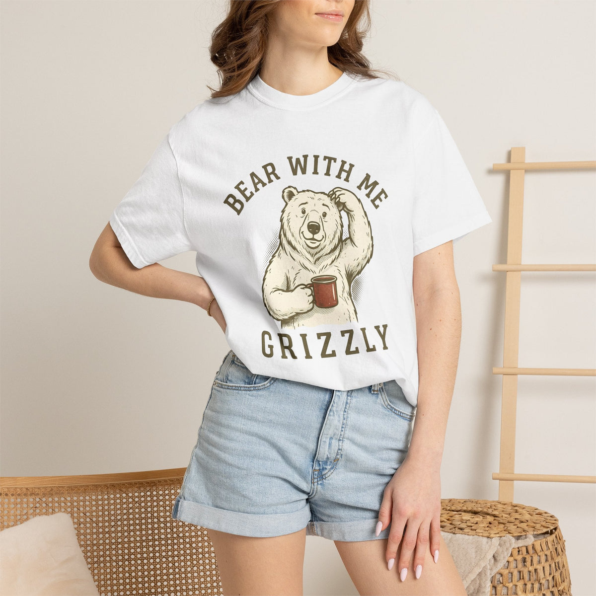 Bear Latte Retro T-Shirt – Funny Coffee Lover Wildlife product image 6