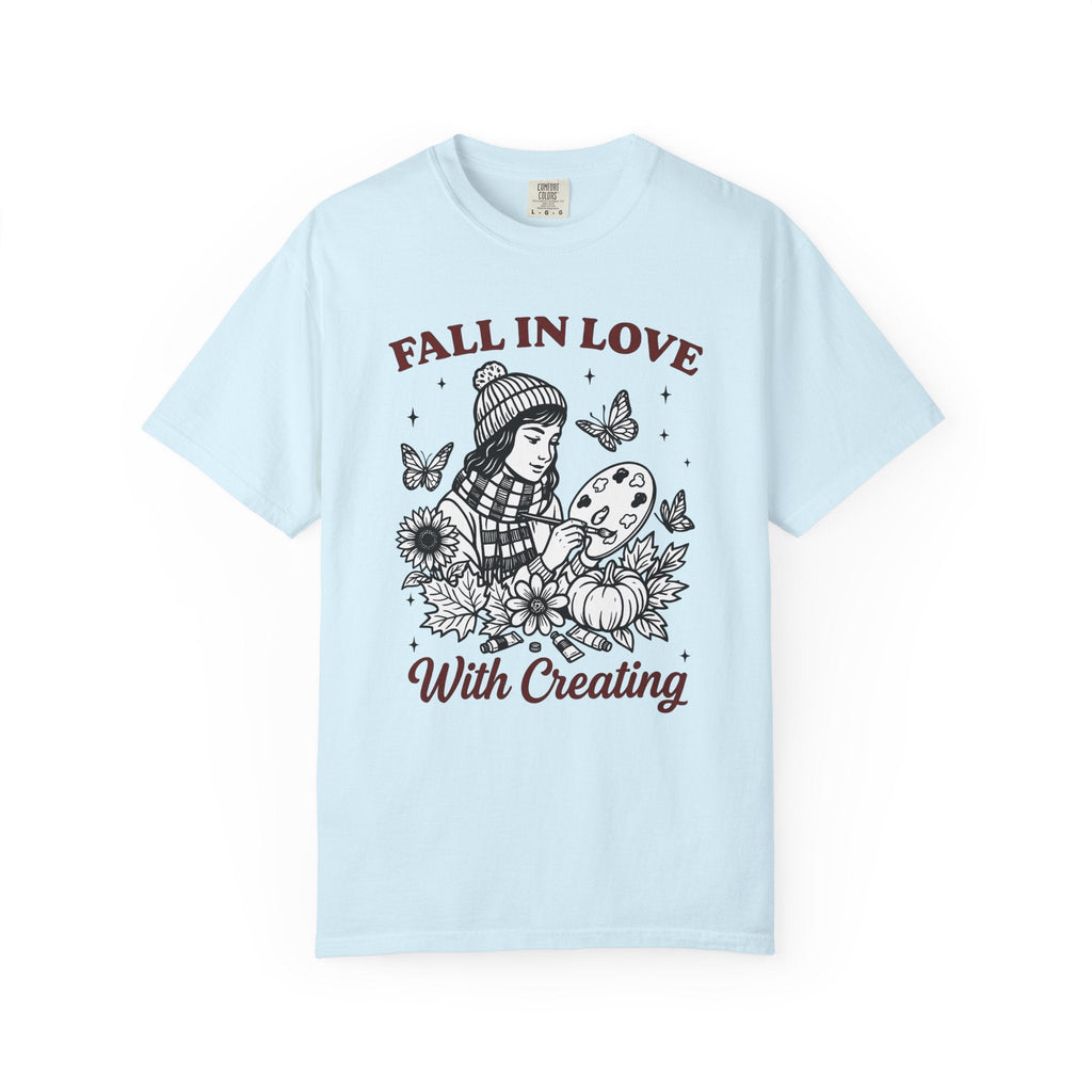 Artist Girl Hand-Drawn T-Shirt – Autumn Art Lover product image 2