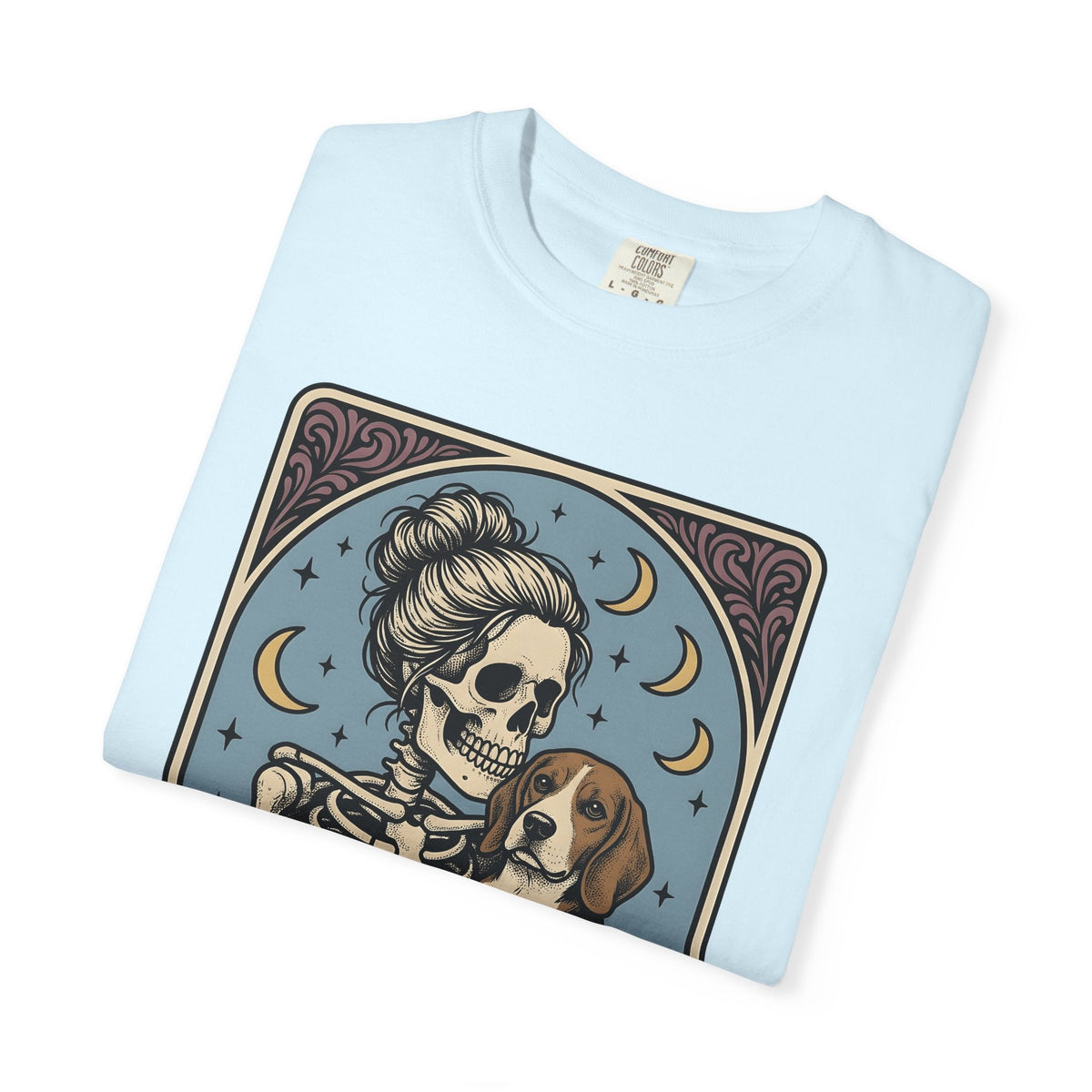Skeleton Woman Beagle Vintage T-Shirt – Halloween Dog Mom product image 9