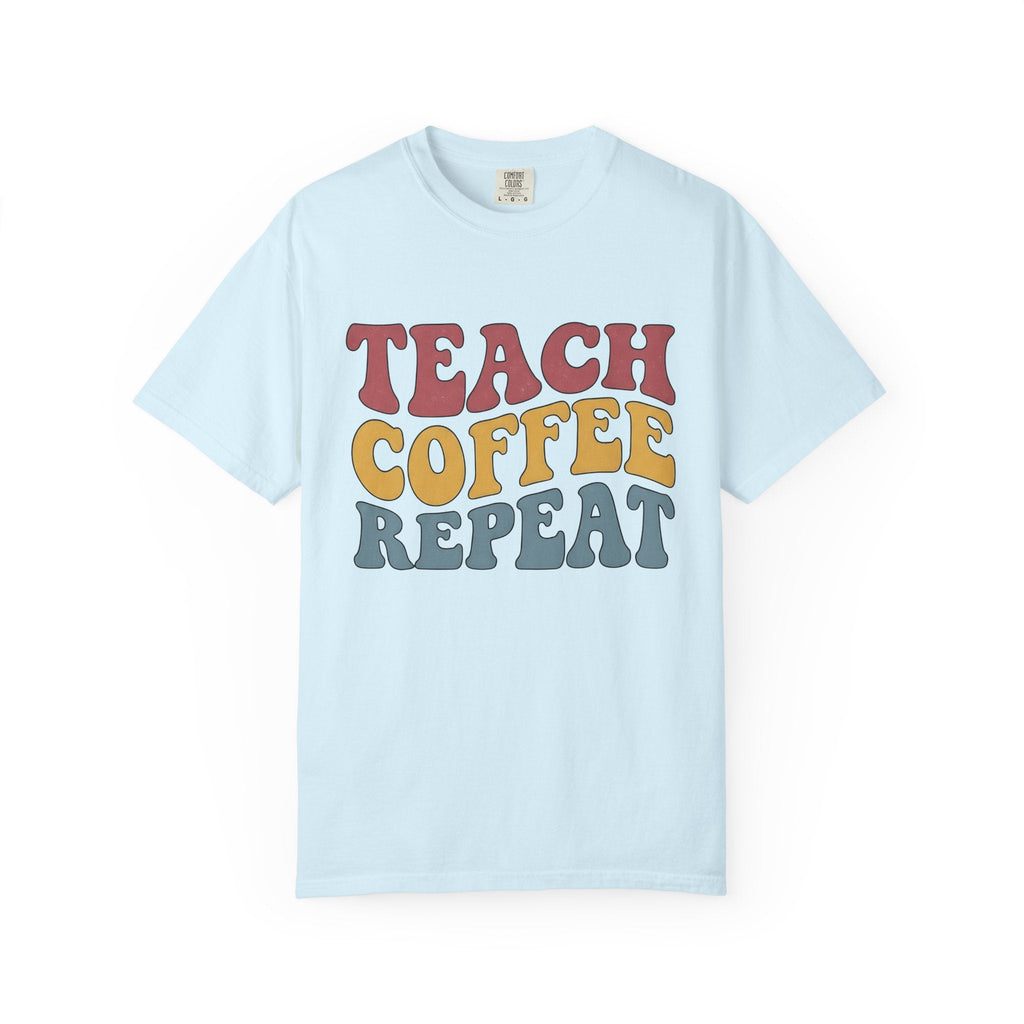 Retro Text Shirt Teacher Coffee Unisex Gift Groovy Tee product image 2