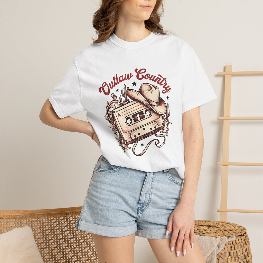 Cassette Hat Shirt Cowgirl Ranch Gift for Women Nostalgic Tee Cassette Tape