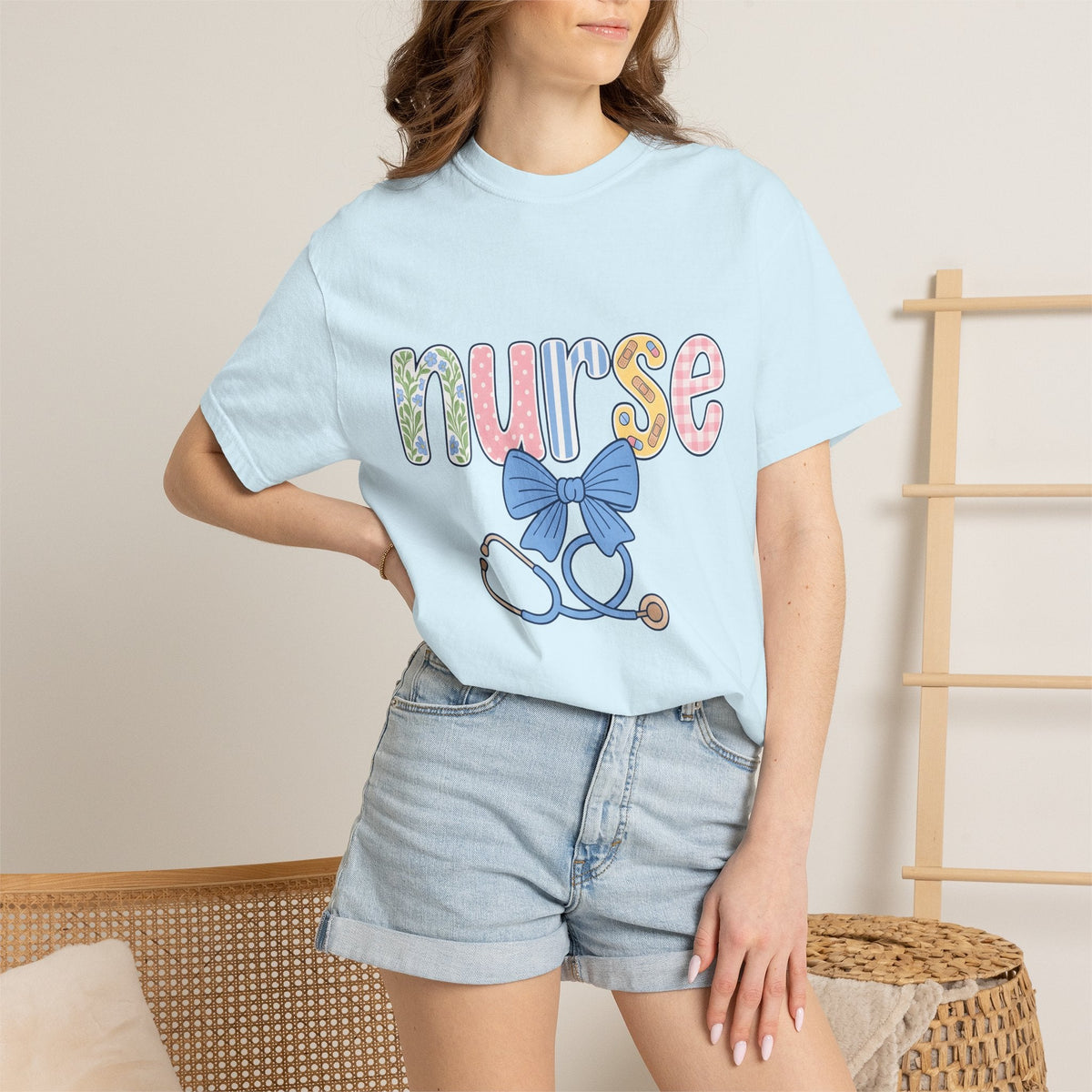 Nurse Stethoscope Bow Shirt Hospital Unisex Gift Adorable product image 9