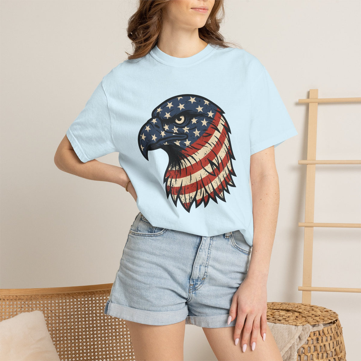 Bald Eagle Shirt America Flag Unisex Gift Patriotic Tee product image 9