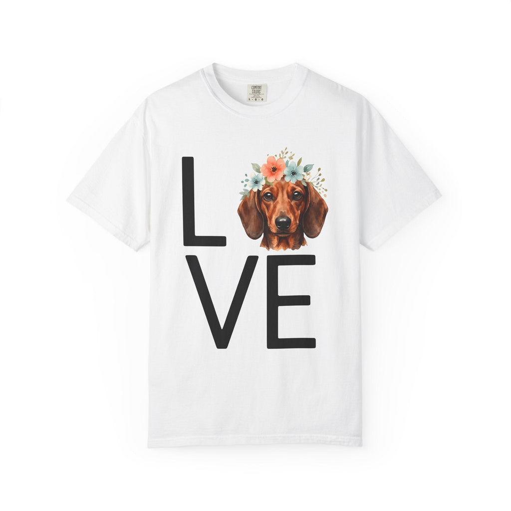 Dachshund Hound Shirt Dog Garden Unisex Gift Painted Tee product image 1
